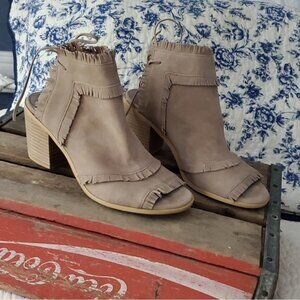 Anthropology silent D suede booties